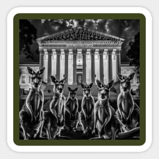 Supreme Court - SCOTUS IS A Kangaroo Court - Robin Fader - Back Sticker